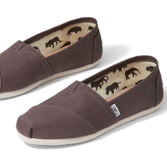 Tom's Classics Canvas Ash Flats Size US 11 M - Picture 4 of 4